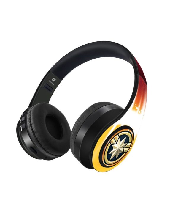 Fiesty Captain Marvel - Decibel Wireless On Ear Headphones