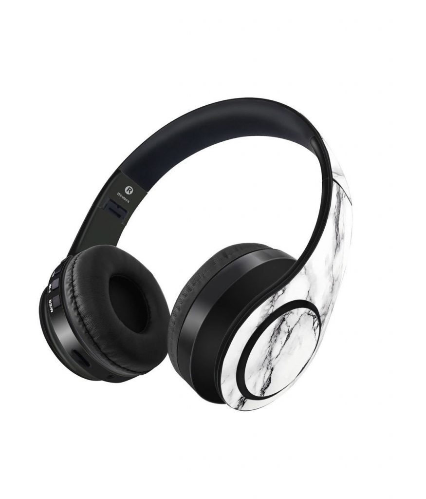 Marble White Luna – Decibel Wireless On Ear Headphones