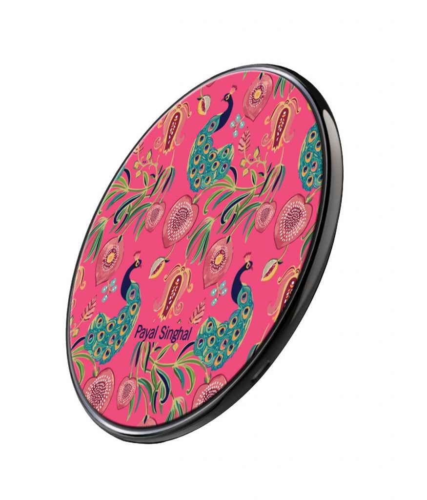 Payal Singhal Anaar and Mor Pink – Qi Compatible Pro Wireless Charger