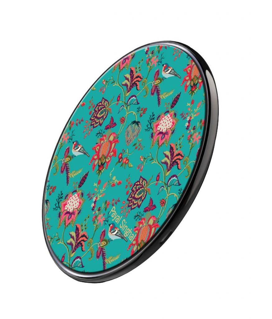 Payal Singhal Chidiya Teal – Qi Compatible Pro Wireless Charger